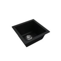 Lavé Granite Composite Kitchen Sink Single Bowl 422x422mm Black