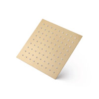 Square Shower Rose 250mm - Gold