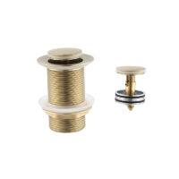 Basin Waste Unslotted Brass 32mm - Gold
